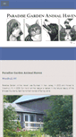 Mobile Screenshot of paradisegardenanimalhaven.org
